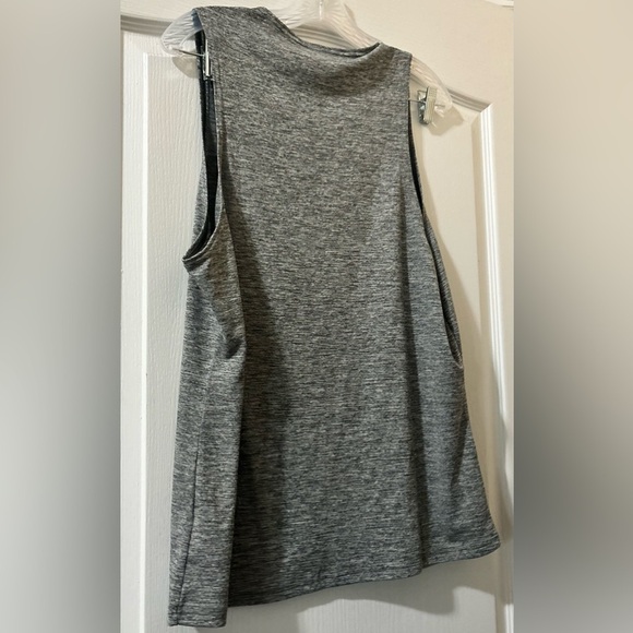 Gym Shark Men's Charcoal Gray Stretch Active Tank Top Shirt Size M - Picture 3 of 3